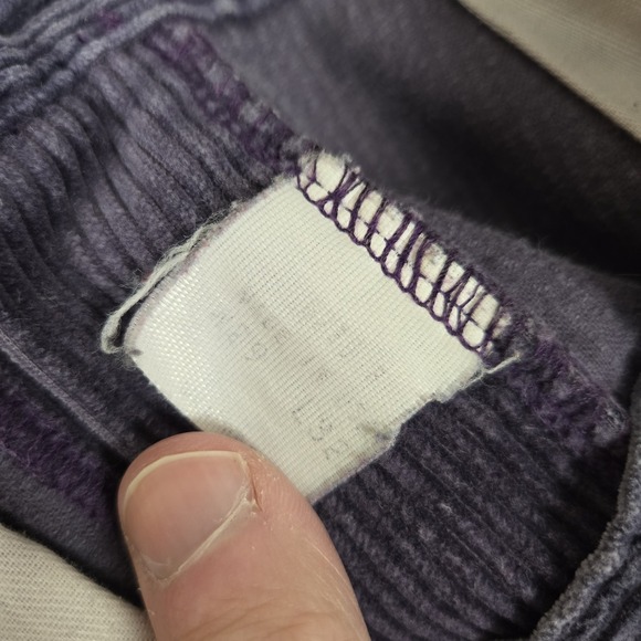 Polo Ralph Lauren Corduroy Pants Mens 29x32 Purple Cuffed Vintage 90s USA Made - Picture 4 of 10